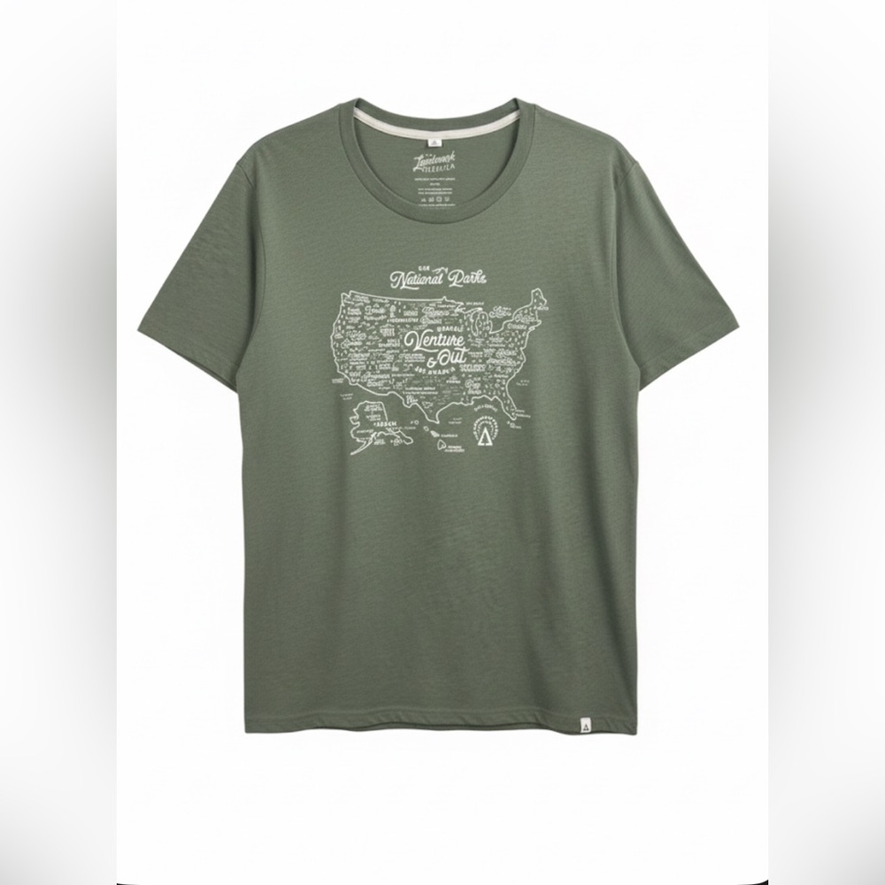 🌲The Landmark Project National Parks Map Tee